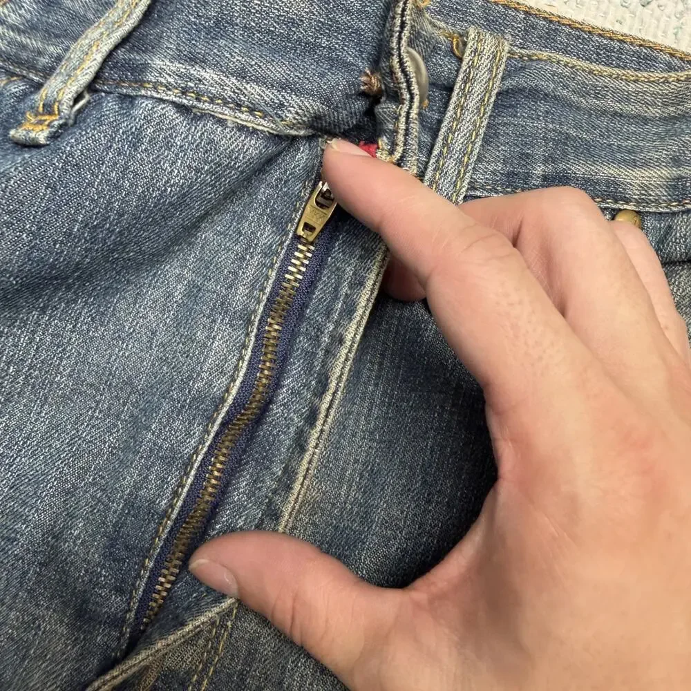 Vintage Levis Engineered Jeans Mens Blue Twisted Buckle Back One Fits 32x26.5